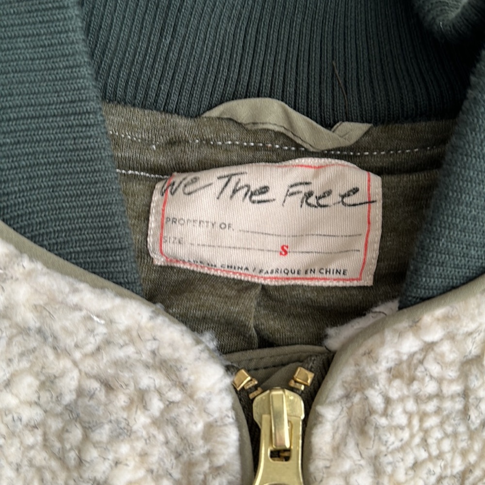 COPY - Free People Women’s Shearling Color Block Jacket - Small - Picture 3 of 14